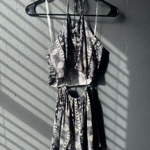 Windsor Black and White Patterned Jumpsuit